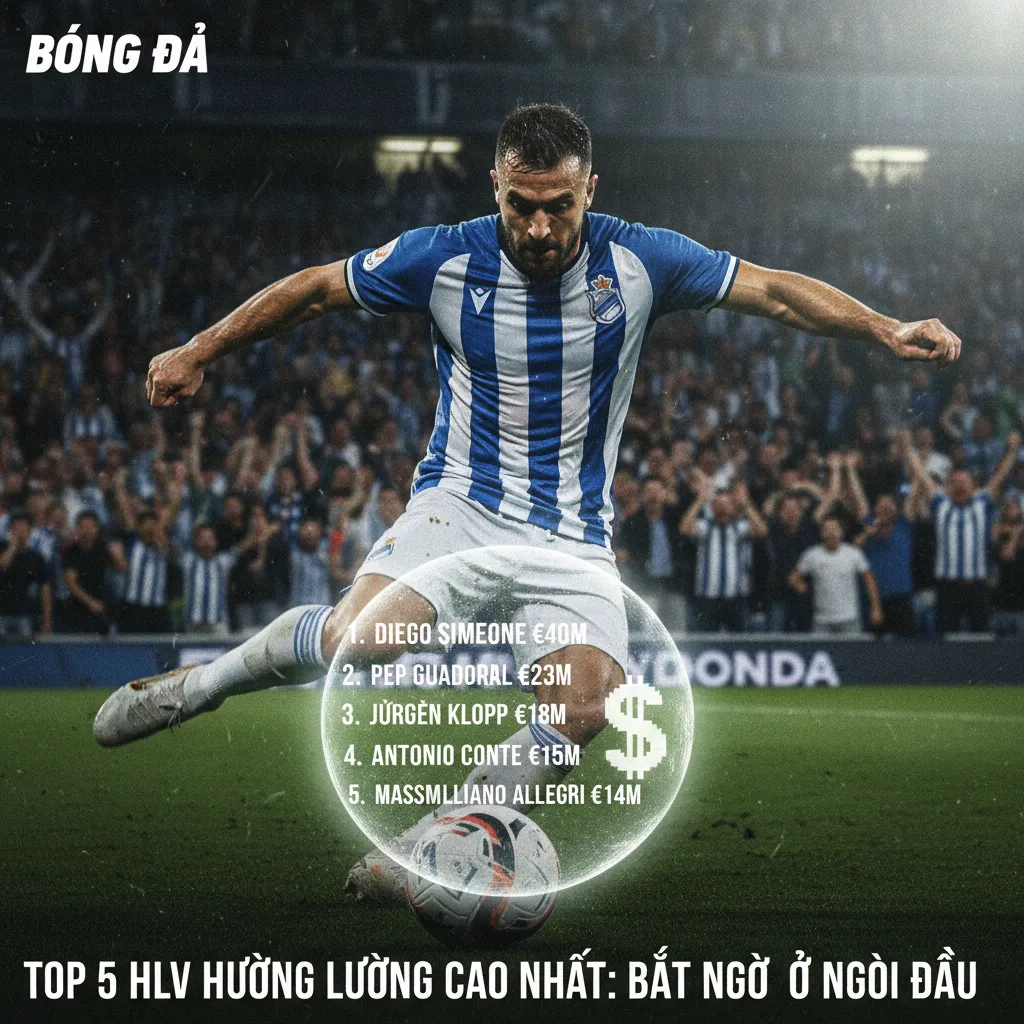 Top 5 HLV hưởng lương cao nhất: Bất ngờ ở ngôi đầu