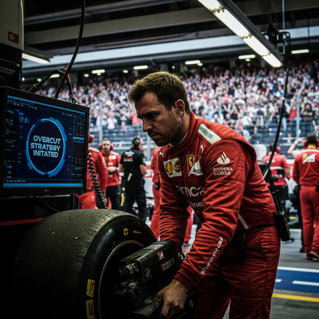 Sơ đồ chiến thuật Overcut trong F1