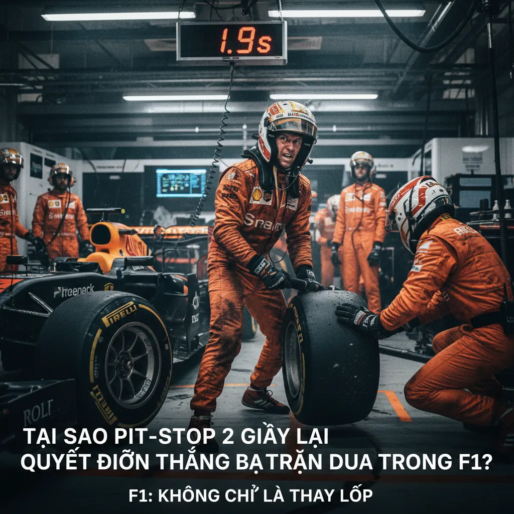 Pit-stop F1 không chỉ là thay lốp
